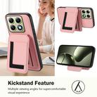 For Xiaomi 14T Pro CX01 Detachable Magsafe Magnetic Card Bag Phone Case(Pink) - 3