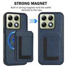 For Xiaomi 14T Pro CX01 Detachable Magsafe Magnetic Card Bag Phone Case(Dark Blue) - 2