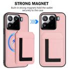 For Xiaomi 15 CX01 Detachable Magsafe Magnetic Card Bag Phone Case(Pink) - 2