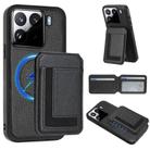 For Xiaomi 15 CX01 Detachable Magsafe Magnetic Card Bag Phone Case(Black) - 1