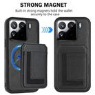 For Xiaomi 15 CX01 Detachable Magsafe Magnetic Card Bag Phone Case(Black) - 2