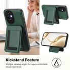 For Honor 200 CX01 Detachable Magsafe Magnetic Card Bag Phone Case(Peacock Green) - 3