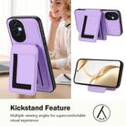 For Honor 200 CX01 Detachable Magsafe Magnetic Card Bag Phone Case(Light Purple) - 3