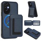 For Honor 200 CX01 Detachable Magsafe Magnetic Card Bag Phone Case(Dark Blue) - 1