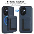 For Honor 200 CX01 Detachable Magsafe Magnetic Card Bag Phone Case(Dark Blue) - 2