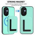 For Honor 200 Pro CX01 Detachable Magsafe Magnetic Card Bag Phone Case(Mint Green) - 2