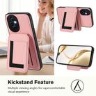 For Honor 200 Pro CX01 Detachable Magsafe Magnetic Card Bag Phone Case(Pink) - 3