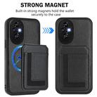 For Honor 200 Pro CX01 Detachable Magsafe Magnetic Card Bag Phone Case(Black) - 2
