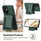 For Honor 200 Pro CX01 Detachable Magsafe Magnetic Card Bag Phone Case(Peacock Green) - 3