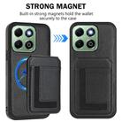 For Honor X6b CX01 Detachable Magsafe Magnetic Card Bag Phone Case(Black) - 2