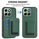 For Honor X6b CX01 Detachable Magsafe Magnetic Card Bag Phone Case(Peacock Green) - 2