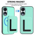For Honor X7b / Play 8T CX01 Detachable Magsafe Magnetic Card Bag Phone Case(Mint Green) - 2