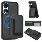 For Honor X7b / Play 8T CX01 Detachable Magsafe Magnetic Card Bag Phone Case(Black) - 1