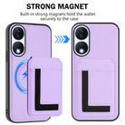 For Honor X7b / Play 8T CX01 Detachable Magsafe Magnetic Card Bag Phone Case(Light Purple) - 2