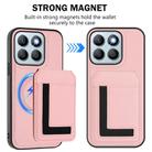 For Honor X8b CX01 Detachable Magsafe Magnetic Card Bag Phone Case(Pink) - 2