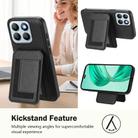 For Honor X8b CX01 Detachable Magsafe Magnetic Card Bag Phone Case(Black) - 3