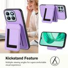 For Honor X8b CX01 Detachable Magsafe Magnetic Card Bag Phone Case(Light Purple) - 3