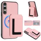 For Sony Xperia 1 VI CX01 Detachable Magsafe Magnetic Card Bag Phone Case(Pink) - 1