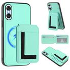 For Sony Xperia 10 VI CX01 Detachable Magsafe Magnetic Card Bag Phone Case(Mint Green) - 1
