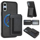 For Sony Xperia 10 VI CX01 Detachable Magsafe Magnetic Card Bag Phone Case(Black) - 1