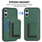For Sony Xperia 10 VI CX01 Detachable Magsafe Magnetic Card Bag Phone Case(Peacock Green) - 2