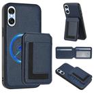 For Sony Xperia 10 VI CX01 Detachable Magsafe Magnetic Card Bag Phone Case(Dark Blue) - 1