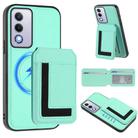 For OPPO A3 Pro 5G / A3 Energy CX01 Detachable Magsafe Magnetic Card Bag Phone Case(Mint Green) - 1