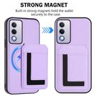 For OPPO A3 Pro 5G / A3 Energy CX01 Detachable Magsafe Magnetic Card Bag Phone Case(Light Purple) - 2