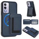 For OPPO A3 Pro 5G / A3 Energy CX01 Detachable Magsafe Magnetic Card Bag Phone Case(Dark Blue) - 1