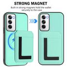 For OPPO Reno12 Global CX01 Detachable Magsafe Magnetic Card Bag Phone Case(Mint Green) - 2
