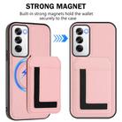 For OPPO Reno12 Global CX01 Detachable Magsafe Magnetic Card Bag Phone Case(Pink) - 2