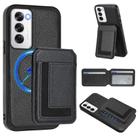 For OPPO Reno12 Global CX01 Detachable Magsafe Magnetic Card Bag Phone Case(Black) - 1