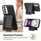 For OPPO Reno12 Global CX01 Detachable Magsafe Magnetic Card Bag Phone Case(Black) - 3