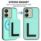 For Redmi 13C 4G / Xiaomi Poco C65 CX01 Detachable Magsafe Magnetic Card Bag Phone Case(Mint Green) - 2