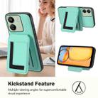For Redmi 13C 4G / Xiaomi Poco C65 CX01 Detachable Magsafe Magnetic Card Bag Phone Case(Mint Green) - 3