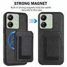 For Redmi 13C 4G / Xiaomi Poco C65 CX01 Detachable Magsafe Magnetic Card Bag Phone Case(Black) - 2