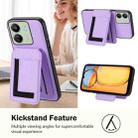 For Redmi 13C 4G / Xiaomi Poco C65 CX01 Detachable Magsafe Magnetic Card Bag Phone Case(Light Purple) - 3