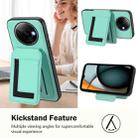 For Redmi A3 / A3x / Xiaomi Poco C61 CX01 Detachable Magsafe Magnetic Card Bag Phone Case(Mint Green) - 3