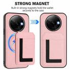 For Redmi A3 / A3x / Xiaomi Poco C61 CX01 Detachable Magsafe Magnetic Card Bag Phone Case(Pink) - 2