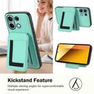 For Redmi Note 13 4G CX01 Detachable Magsafe Magnetic Card Bag Phone Case(Mint Green) - 3
