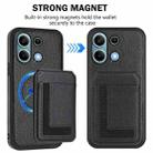 For Redmi Note 13 4G CX01 Detachable Magsafe Magnetic Card Bag Phone Case(Black) - 2