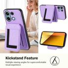 For Redmi Note 13 4G CX01 Detachable Magsafe Magnetic Card Bag Phone Case(Light Purple) - 3