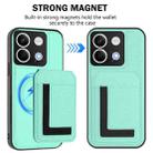 For Redmi Note 13 5G CX01 Detachable Magsafe Magnetic Card Bag Phone Case(Mint Green) - 2