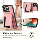 For Redmi Note 13 5G CX01 Detachable Magsafe Magnetic Card Bag Phone Case(Pink) - 3