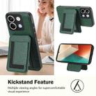For Redmi Note 13 5G CX01 Detachable Magsafe Magnetic Card Bag Phone Case(Peacock Green) - 3