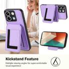 For Redmi Note 13 5G CX01 Detachable Magsafe Magnetic Card Bag Phone Case(Light Purple) - 3