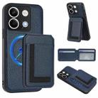 For Redmi Note 13 5G CX01 Detachable Magsafe Magnetic Card Bag Phone Case(Dark Blue) - 1