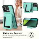 For Redmi Note 13 Pro 5G / Poco X6 CX01 Detachable Magsafe Magnetic Card Bag Phone Case(Mint Green) - 3