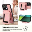 For Redmi Note 13 Pro 5G / Poco X6 CX01 Detachable Magsafe Magnetic Card Bag Phone Case(Pink) - 3