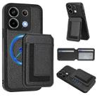 For Redmi Note 13 Pro 5G / Poco X6 CX01 Detachable Magsafe Magnetic Card Bag Phone Case(Black) - 1